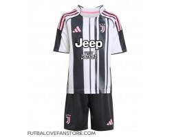 Juventus Dusan Vlahovic #9 Domáci Detský futbalový dres 2025-26 Krátky Rukáv (+ trenírky)
